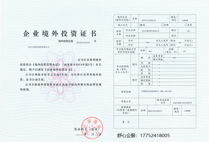 深圳企業辦理ODI備案投資香港公司500萬美元成功案例