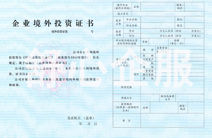 境外投資備案環境分析報告