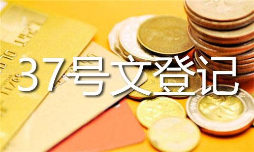 37號文登記